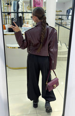 Julia geaca scurtă cu șireturi