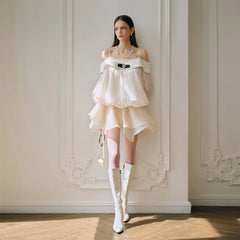 Alessia rochie vaporoasă din material fluid