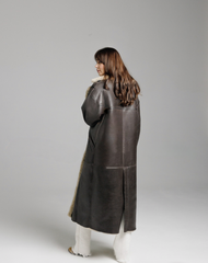 Cojoc lung din blană naturală