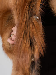 Elena Haină scurtă din blană naturală de vulpe