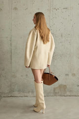 Two Buttoned Coat. Sacou de lana cu doi nasturi KALINKA FURS