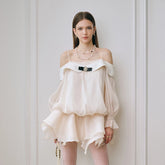 Alessia airy dress made of fluid material