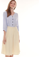 Fusta old money cu pliuri, M