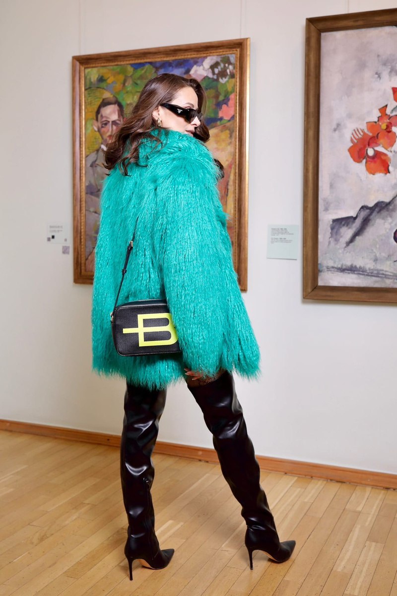 Mongolian fur in turquoise’s green. Blana mongoleza verde turquoise KALINKA FURS