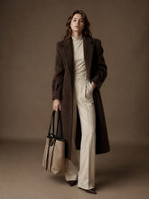 Rommie wool coat with drawstring