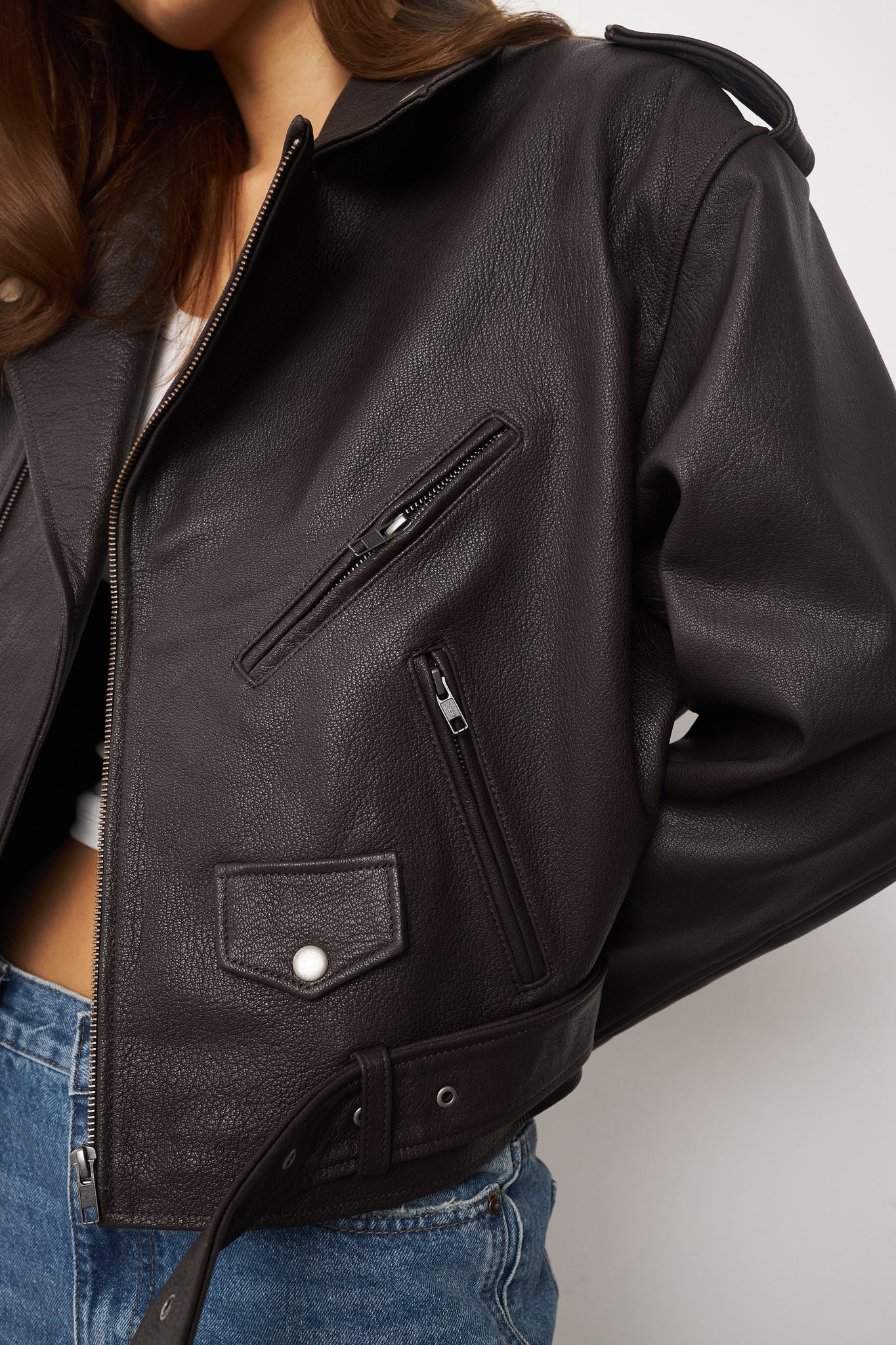 Classic Dark Brown Jacket KALINKA FURS