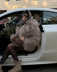 Mongolian Fur in Dark Capuccino. Blana mongoleza capuccino intunecat KALINKA FURS