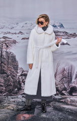 Haina din blană naturală de nurca alba Blackglama