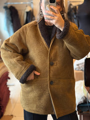 Svetlana Natural sheepskin coat