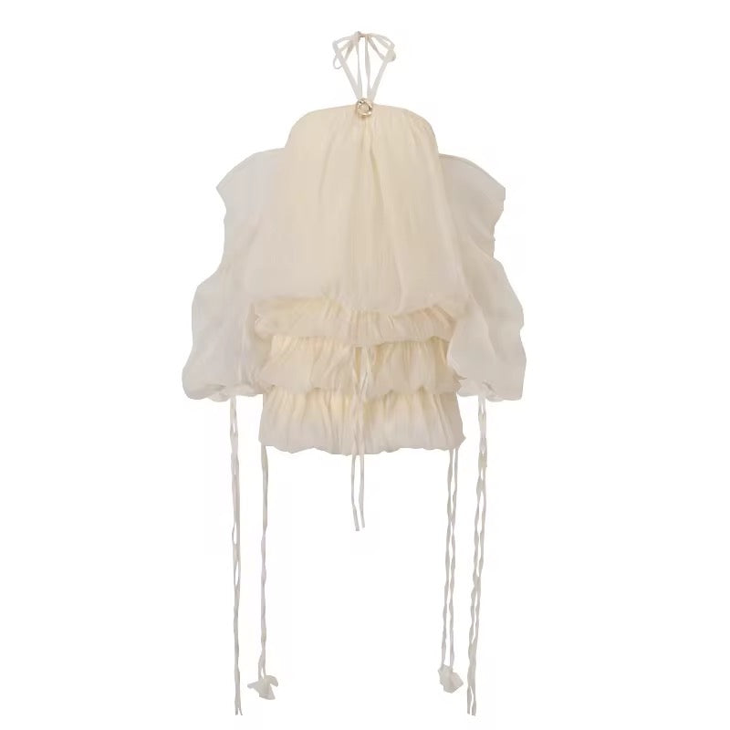 Emy rochie vaporoasă cu umerii goi KALINKA FURS