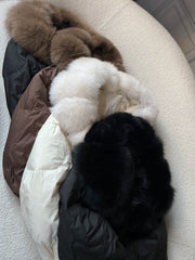 Ilene winter jacket with down and natural fur