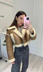 Cropped Shearling Winter Jacket KALINKA FURS