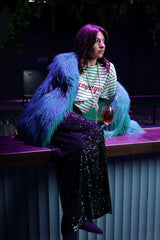 Mongolian fur in turquoise’s green. Blana mongoleza verde turquoise KALINKA FURS