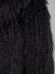 Selene Haină din blană naturală din oaie mongoleza, cu guler englezesc