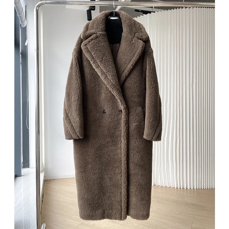 Teddy Coat Oversized. Palton oversized Teddy KALINKA FURS