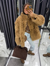 Tigrado Fur Medium Brown. Blana din oaie tigrado. Medium. Maro KALINKA FURS