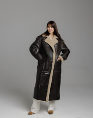 Cojoc lung din blană naturală