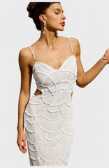 Robe longue à perles Anissa