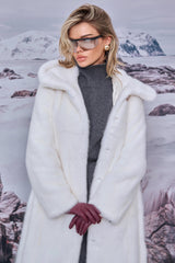 Haina din blană naturală de nurca alba Blackglama