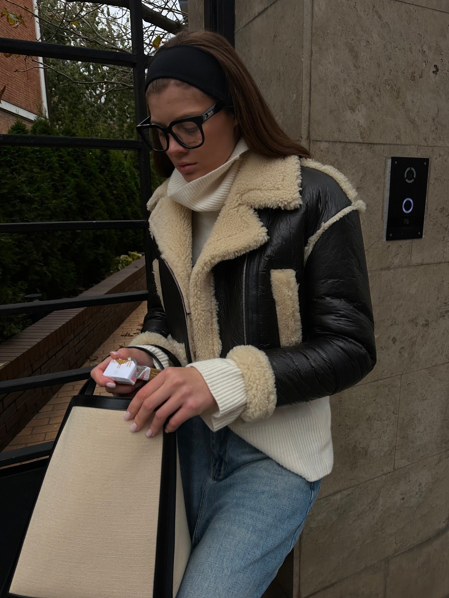 Cropped Shearling Winter Jacket KALINKA FURS