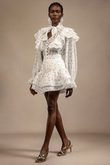 Olya polka dot skirt and blouse set