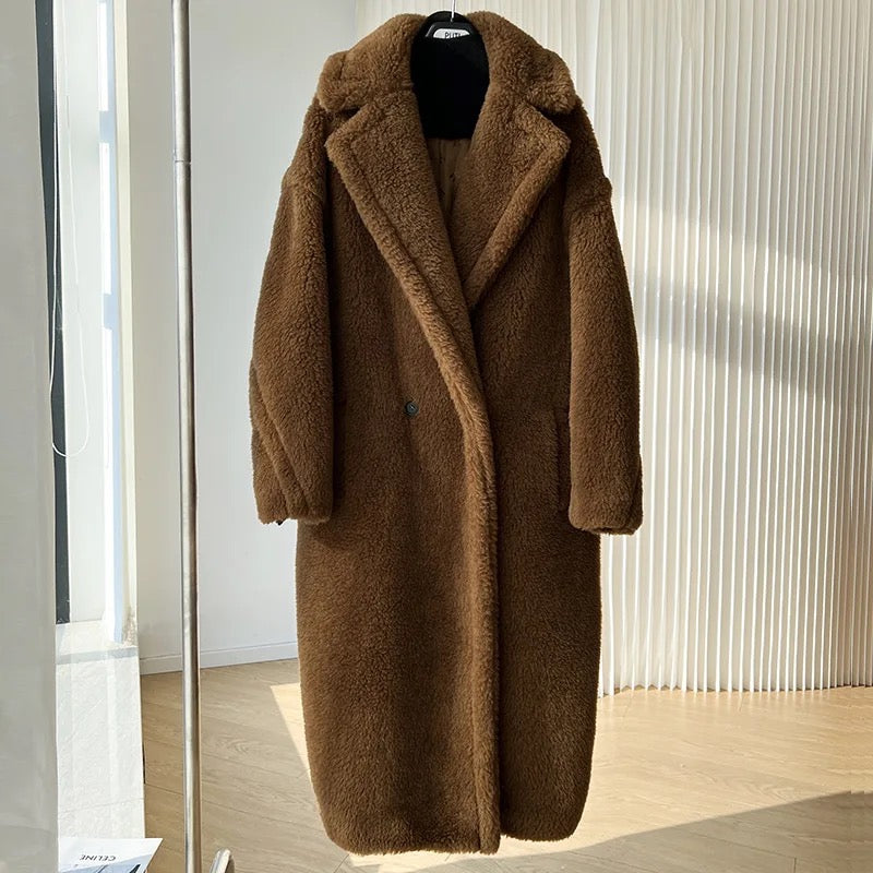 Teddy Coat Oversized. Palton oversized Teddy KALINKA FURS