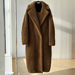 Teddy Coat Oversized. Palton oversized Teddy KALINKA FURS