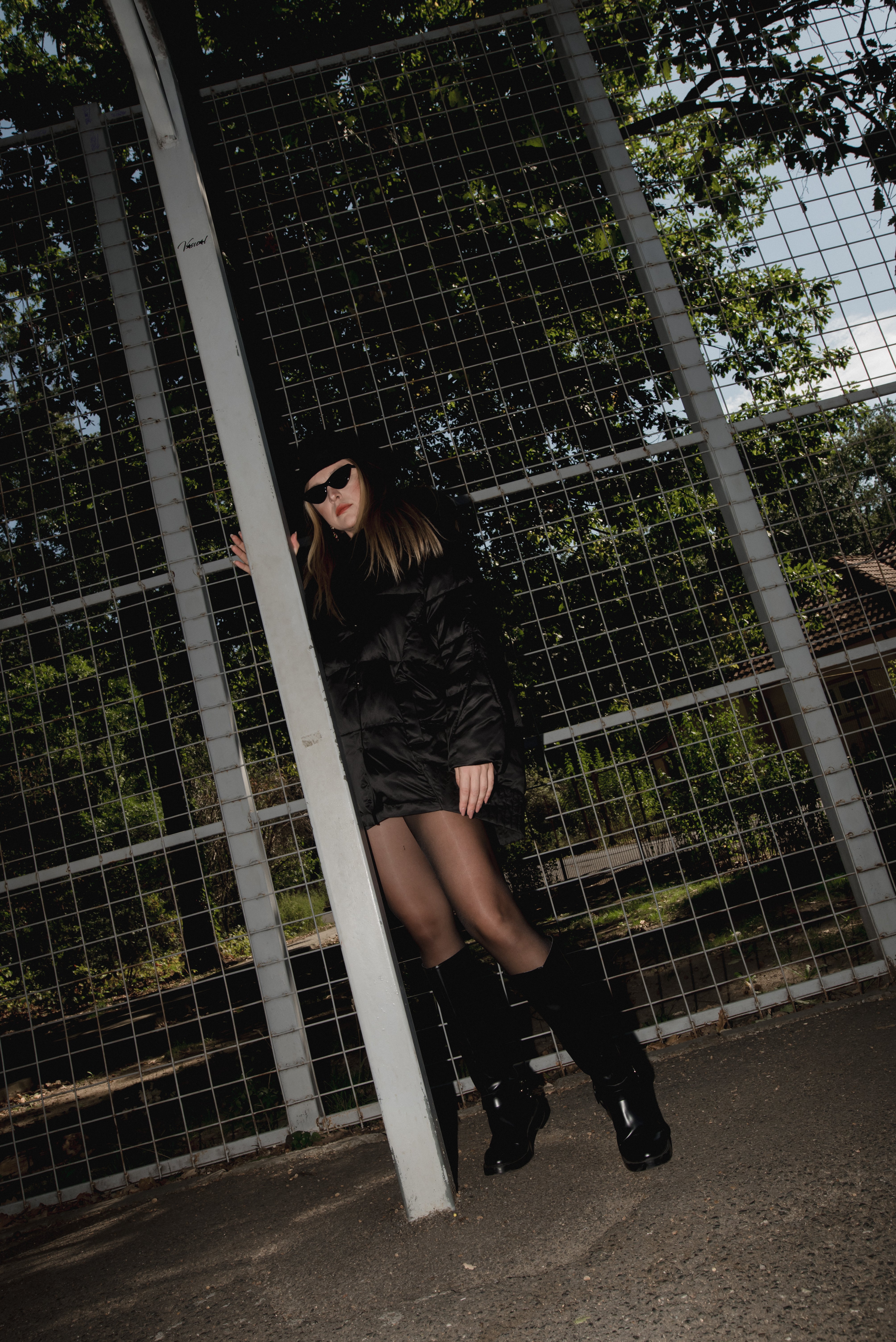 Jacheta de iarnă cu guler din vulpe. Lungime 70cm KALINKA FURS