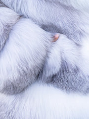 Anastasia Haină lungă din blană naturală de vulpe arctică