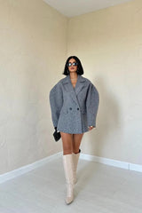 Two Buttoned Coat. Sacou de lana cu doi nasturi KALINKA FURS