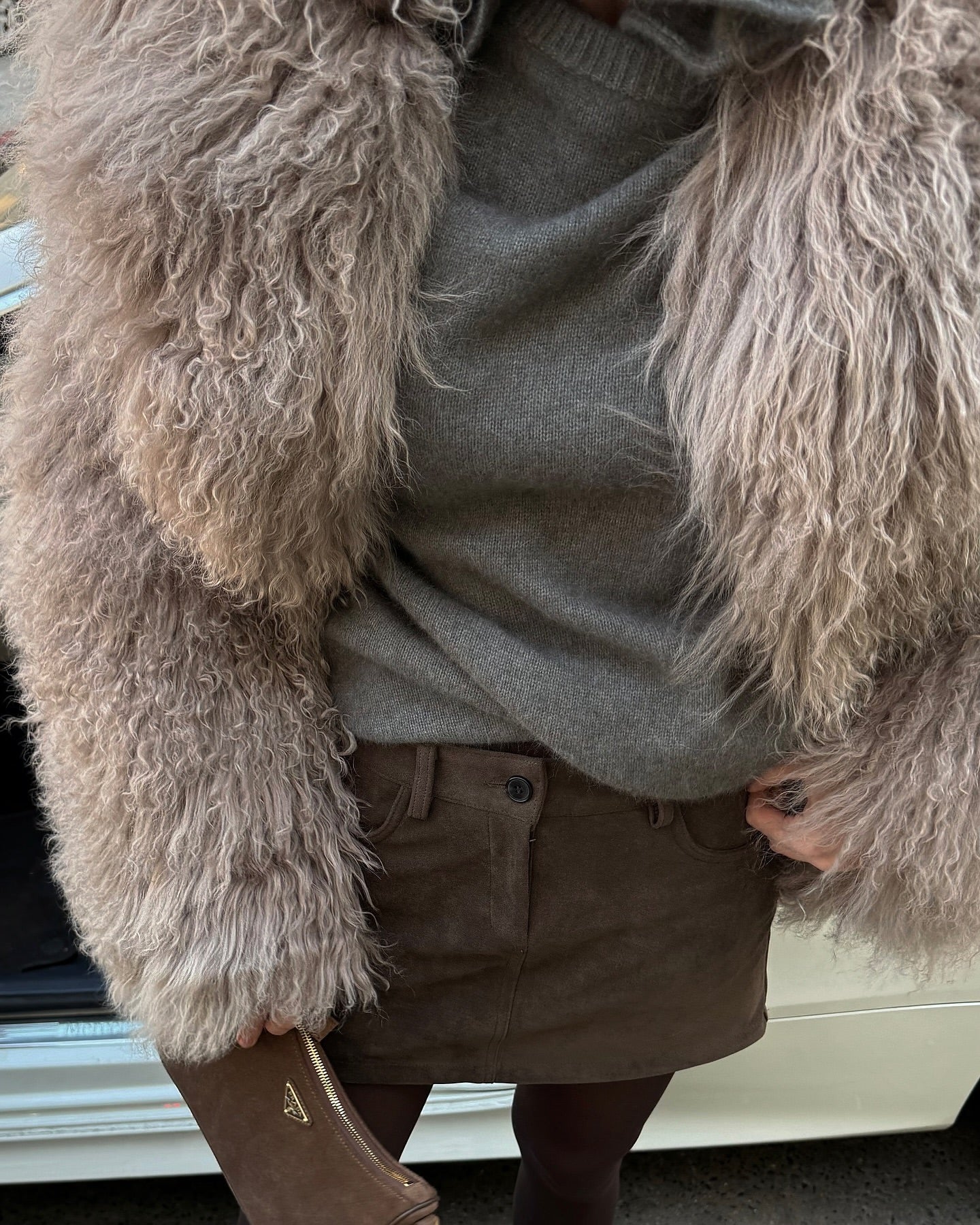 Mongolian Fur in Dark Capuccino. Blana mongoleza capuccino intunecat KALINKA FURS