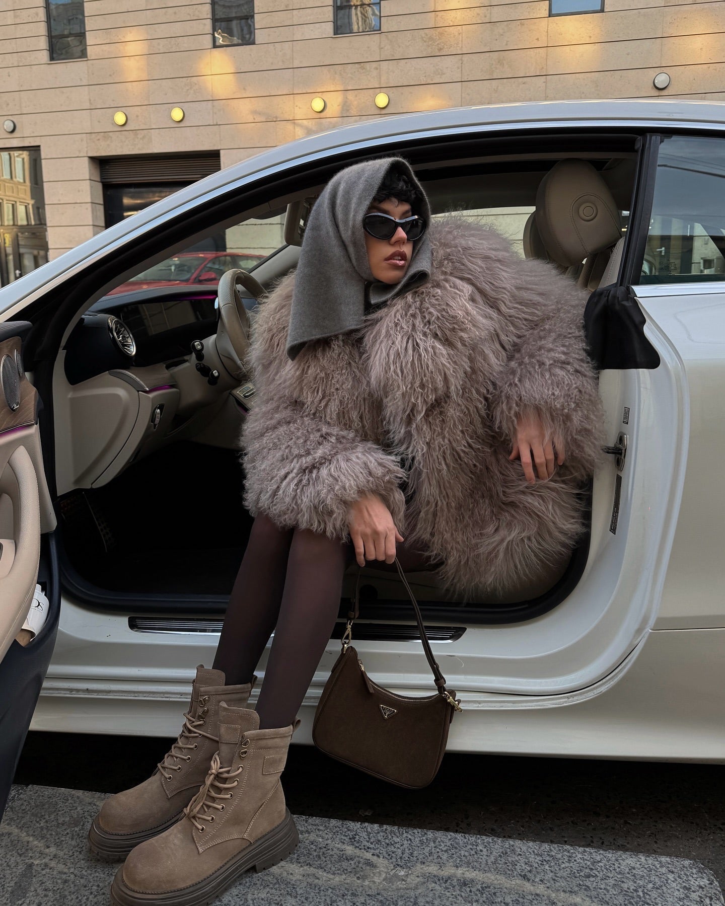 Mongolian Fur in Dark Capuccino. Blana mongoleza capuccino intunecat KALINKA FURS