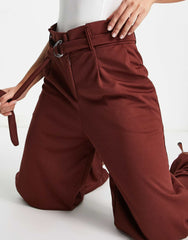 Riana burgundy flared pants. Size M/L