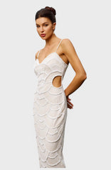 Robe longue à perles Anissa