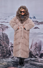 Vioreya jacheta din blană naturală de vizon/nurca