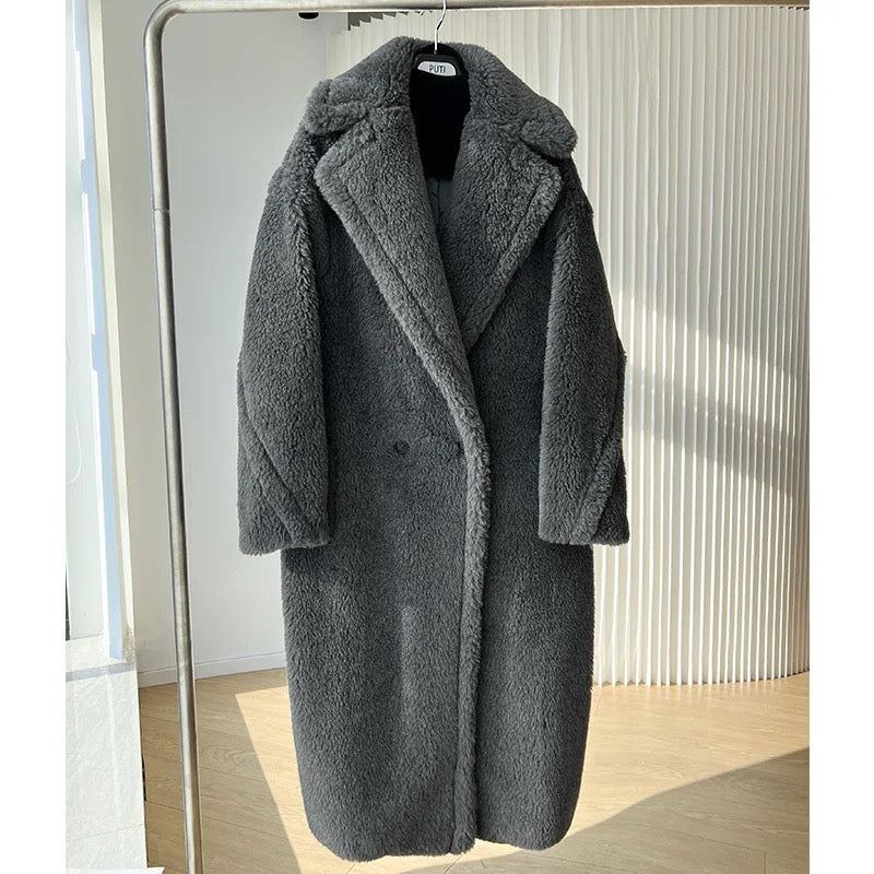 Teddy Coat Oversized. Palton oversized Teddy KALINKA FURS