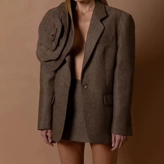 Helsa sacou cu detaliu floral