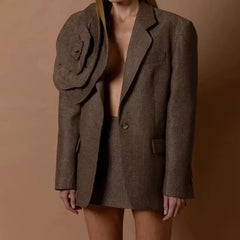 Helsa sacou cu detaliu floral