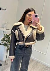 Cropped Shearling Winter Jacket KALINKA FURS