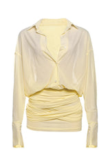 Crissy rochie tip camasa transparentă pe corp