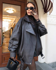 Masculine Oversized Jacket. Geaca masculină detalii mâneci KALINKA FURS