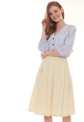 Old money pleated skirt, M