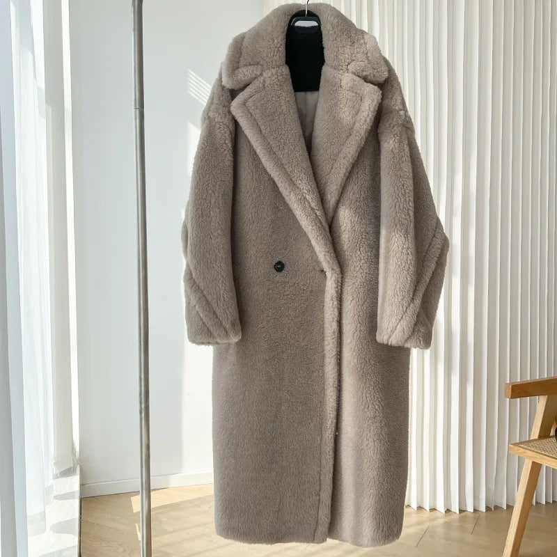 Teddy Coat Oversized. Palton oversized Teddy KALINKA FURS