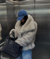 Faux Fur Stone. Blana ecologica nuanta pietrei KALINKA FURS