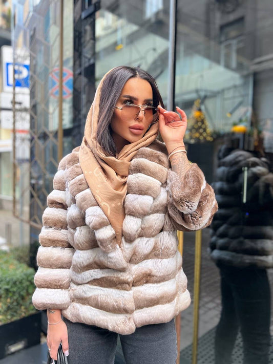 Rex Chinchilla Fur. Blana naturala din Rex Chinchilla KALINKA FURS