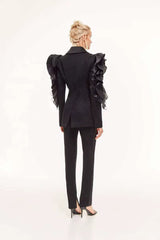 Beea Sacou cu detalii pe umeri