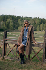 Nonna Haina din blana ecologica cu efect de vizon