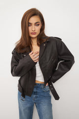 Classic Dark Brown Jacket KALINKA FURS