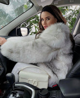 Natural Arctic Fox. Blana naturala din vulpe arctica de colectie KALINKA FURS