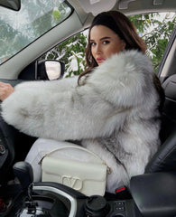 Natural Arctic Fox. Blana naturala din vulpe arctica de colectie KALINKA FURS